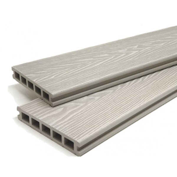 Ash White Woodgrain Composite Board 4.8m