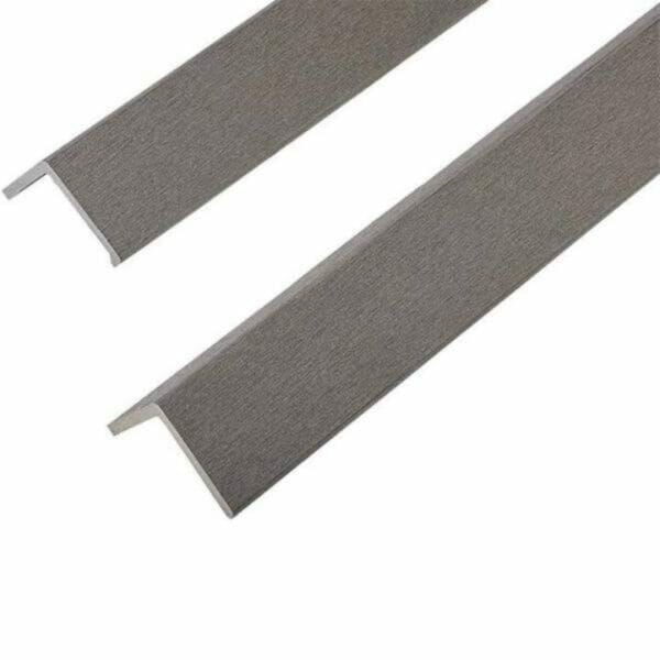 Grey Woodgrain Composite Decking Trim 4.8m